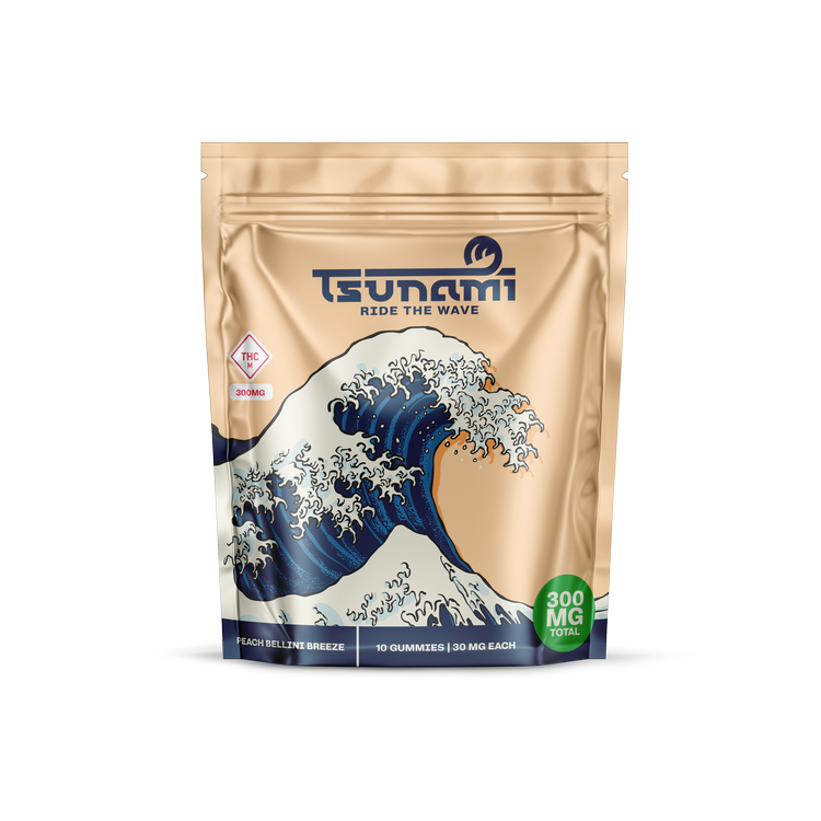 Peach Bellini Breeze 300 MG is a premium cannabis edible with sweet and juicy peach flavor. Lab-tested and quality-checked.