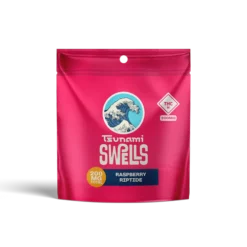 Raspberry Riptide Tsunami Swells is a premium cannabis edible with bold raspberry flavor and smooth effects. Lab-tested and adult-use only.