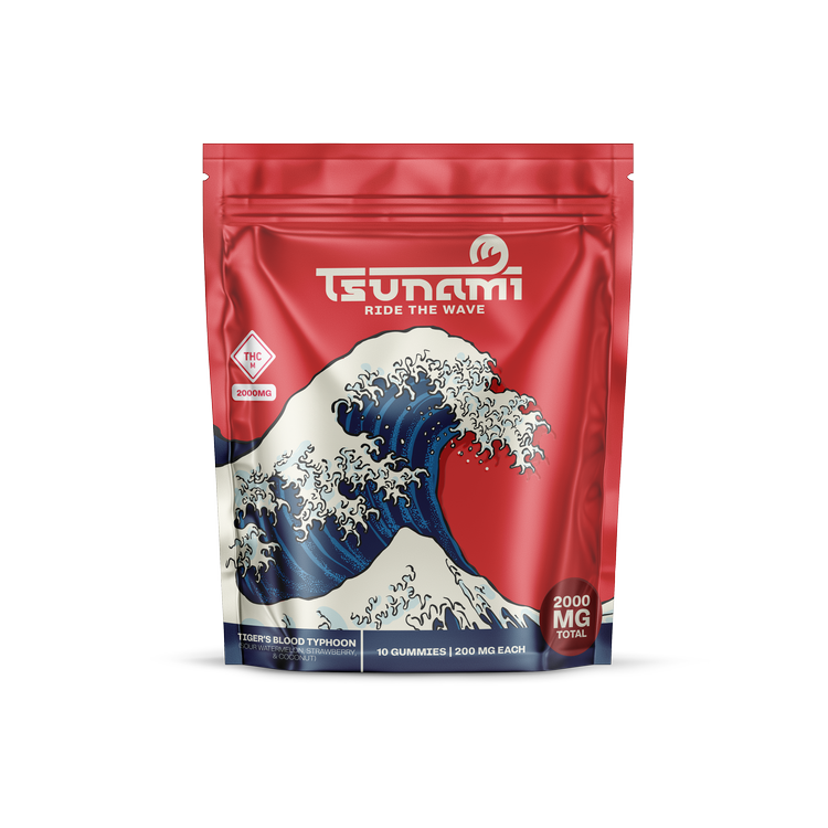 Tiger’s Blood Typhoon (Sour) 2000 MG is a high-potency cannabis edible with a bold, tangy flavor. Lab-tested and quality-checked.